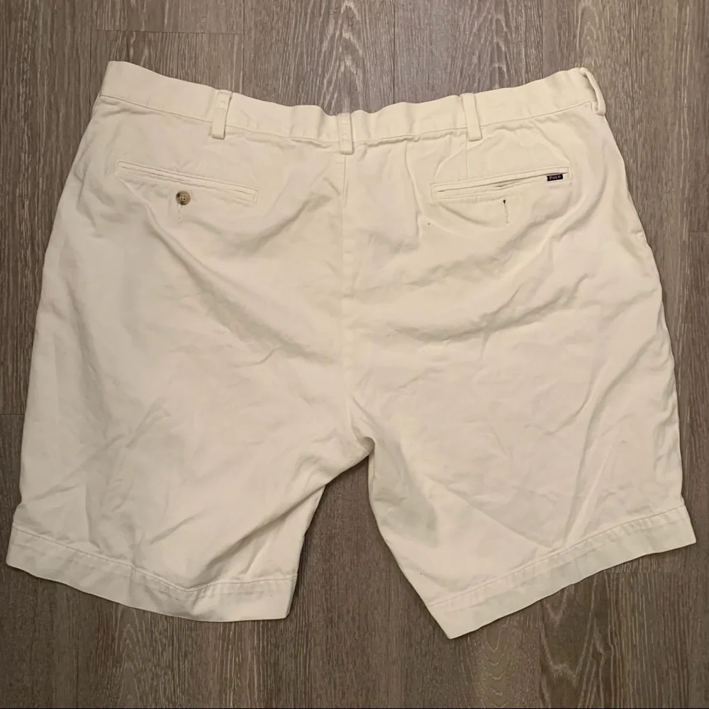 Polo Ralph Lauren Classic Fit 9” White Chino Shorts Men’s‎ Size 40